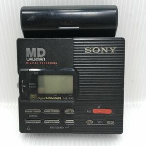 SONY MZ-R90 ブラック ポータブルMDレコーダー ※再生できているが音が出ない ※送料185円/230円