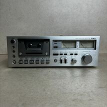 s0513601 AIWA STEREO CASSETTE DECK MODEL AD-7500 アイワ ステレオ カセットデッキ 音響 カセット レトロ テープ 通電確認済 中古品_画像1