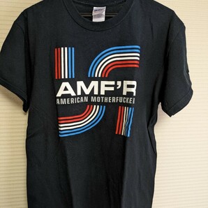 AMFR Tシャツ ブラック サイズM GILDAN ヘビーコットン ハーレー ショベル AMF バイカー チョッパー モーターサイクルの画像1