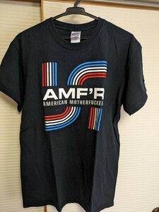 AMFR Tシャツ ブラック サイズM GILDAN ヘビーコットン ハーレー ショベル AMF バイカー チョッパー モーターサイクル