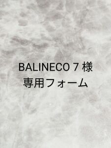BALINECO 7様　専用