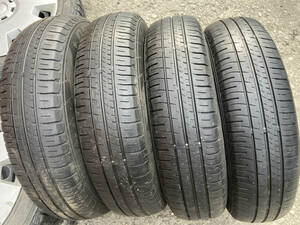 売り切り 格安スタ 2000円 145/80R13 4本 DUNLOP 夏タイヤ中古 溝あり 軽自動車に 組換え作業/手渡し可 札幌市白石区 N1220