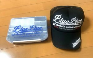 Blue Blue ブルーブルーキャップ & ルアーケースロゴタイプ　2個セット