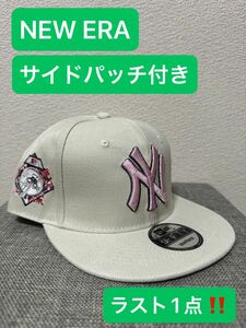 NEW ERA ベースボールキャップ ストレートキャップ NY ヤンキース サイドパッチ スナップバック ヒップホップ 人気