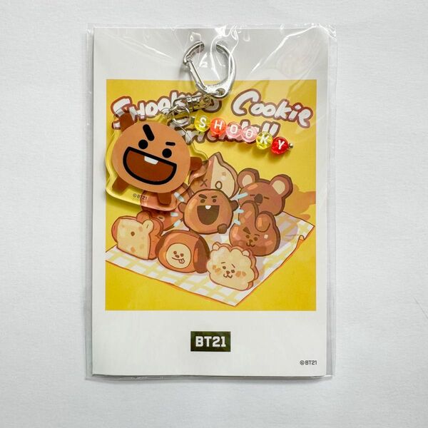 BT21 5周年アート 展示会 Shooky ビーズ アクリルキーホルダー 