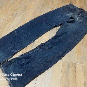 Levi'sリーバイス☆702XX 702-XXジーンズW32ヴィンテージ復刻 赤耳BIG-EビッグEメンズ ジーパン日本製ボタン裏J22デニムパンツ140周年記念の画像7