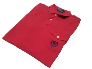 良品級/polo Ralph Lauren/ポロ　ラルフローレン/CUSTOM FIT/フラップポケット/半袖ポロシャツ/used/MEN'S-L