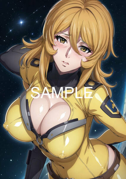 a0005 宇宙戦艦ヤマト 森雪 A4アート ポスター イラスト コスプレ セクシー かわいい 巨乳 美乳 高画質 送料無料 匿名配送 未使用