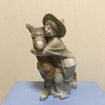 1000円スタートLLADRO #1181 少年とロバ　ヴィンテージ_画像1