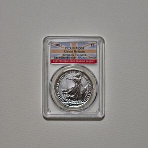 ブリタニア銀貨 テクスチャー 準最高鑑定
