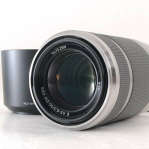 動作品 ソニー SONY E 55-210mm f4.5-6.3 OSS SEL55210 Eマウント AF 一眼カメラレンズ フード付 管GG3002の画像1