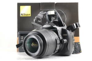 シャッター回数 3244回 動作品 ニコン Nikon D5000 レンズ AF-S DX NIKKOR 18-55mm f3.5-5.6G VR デジタル一眼カメラ 箱付 管80GG3211