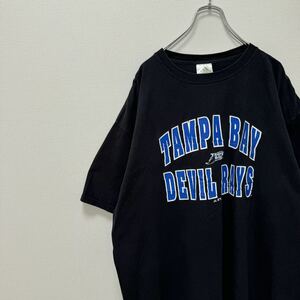 アディダス　adidas 古着　Tシャツ　MLB 筒香 タンパベイ レイズ