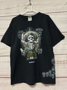 KaraniArt 古着　Tシャツ　アート柄　タトゥー　ドクロ　スカル