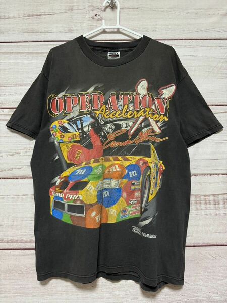 ErnieIrvan M&M NASCAR 古着　Tシャツ　90s 両面プリント