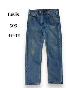 34×32 505 デニム　ジーンズ　ジーパン　古着　リーバイス　Levis