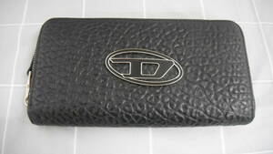  brand festival purse festival DIESEL diesel D Logo round Zip long wallet black use item home storage goods 