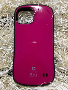 【美品】 iFace （iPhone13mini）スマホケース/ホットピンク