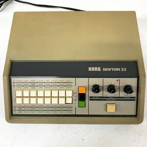 [L-0] KORG RHYTHM 33 rhythm machine drum machine Korg Vintage sound out has confirmed scratch . dirt equipped 1793-87