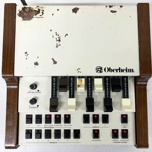 [Hd-0] Oberheim OB3 Drawbar Organ Expander organ sound module sound out has confirmed button reaction defect a little equipped scratch . dirt great number 1875-17