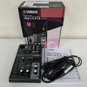 【A-2】 YAMAHA AG03MK2 Live Streaming Mixer ミキサー ヤマハ ミキサー 音出し確認済み 1793-75