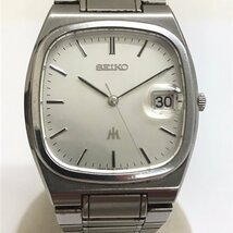 中古品 稼働品 SEIKO セイコー 5S42-5A00 マジェスタ デイト付き 電池式 クオーツ シルバー文字盤 腕時計 質屋出品_画像1