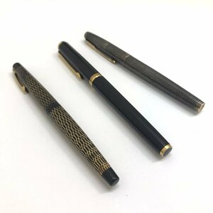  secondhand goods fountain pen PILOT PARKER SHEAFFER Pilot Parker Sheaffer total 3ps.@ set sale pen .14K 14 gold 585 stamp pawnshop exhibition 