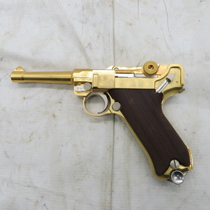  Marushin Luger P08 4 -inch wooden grip exchangeable metal model gun beautiful goods 