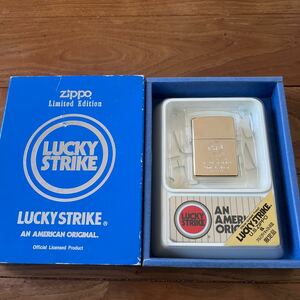 希少 未使用 ZIPPO ラッキーストライク リミテッドエディション 灰皿 2000年 Zippo ライター オイルライター 限定品 LUCKY STRIKE タバコ