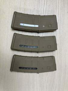 実物　MAGPUL PMAG FDE 3本セット