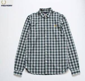 [ FRED PERRY Fred Perry ] can bell tartan long sleeve shirt XS M8384 Campbell Tartan Shirt check cotton button down 