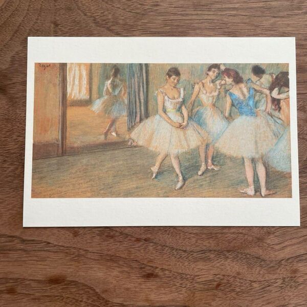 エドガー・ドガ 踊りの稽古場にて 色彩 ポーラ美術館 ポストカード アート 絵画 洋画 木版画 模写 画集 アンティーク 芸術