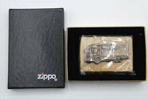 Zippo ジッポーライター「三菱 FUSO SUPER GREAT 立体トラック柄ジッポ」箱有 未使用 非売品 ガスライター