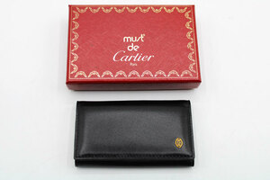 [ beautiful goods box have ]Cartier Cartier [4 ream key case ] original leather men's reti