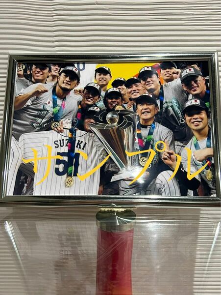 大谷翔平　A4写真　WBC 劇的優勝での集合写真　他にも多数出品していますので是非ご覧下さい　フレームカラー銀色A4サイズ