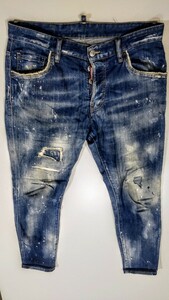 【　 DSQUARED2　ディースクエアード　】 　SKATER JEAN　48　　S71LB0452　　 スタッフインターナショナル国内正規品　　