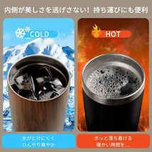 ウォールナット 600ml ALNAE タンブラー ふた付き 真空断熱 600ml 水筒 マグボトル コーヒーカップ 二重構造 保_画像4