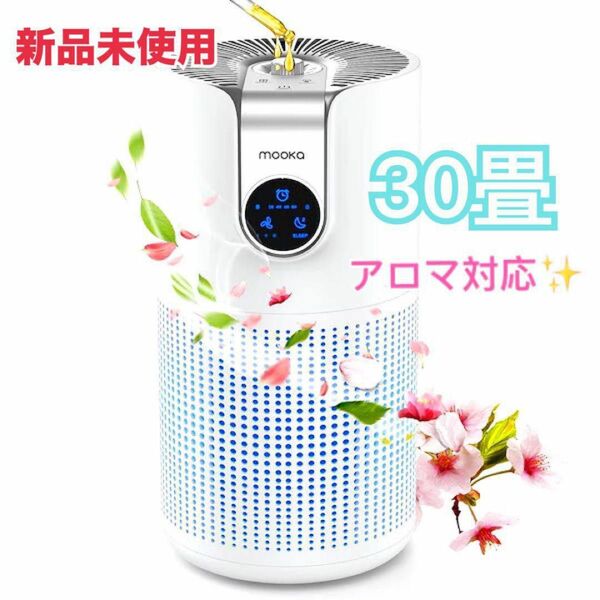 パワフル！空気清浄機 30畳 アロマ対応 省エネ 3重濾過システム 花粉 ペット 花粉除去