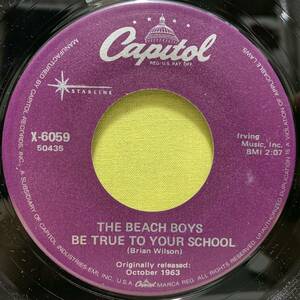 ■The Beach Boys■Be True To Your School / In My Room■'88 US■ザ・ビーチ・ボーイズ■即決■洋楽■EPレコード