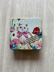 お菓子　空き缶　猫　空き缶のみ　カカオキャット　CACAO CAT