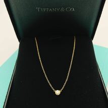 【極美品】Tiffany & Co. ネックレス　バイザヤード　ダイヤ　K18 箱付き_画像5