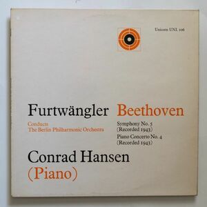 【LP/UK盤】フルトヴェングラー・コンラート・ハンゼン / ベートーヴェン交響曲第5番 1943年録音