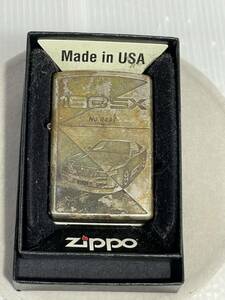 ジャンク Zippo ジッポー 2005年製 180SX №0437 限定品　ケース付き　Bradford　ブラッドフォード　シルバーオイルライター喫煙グッズ 