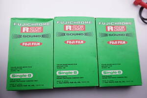 [3 piece set ] unopened Single-8 film FUJICHROME R25 SOUND FUJI FILM single 8 expiration of a term Junk 