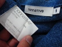 nonnative ノンネイティブ 18SS (NN-K3301) WORKER SWEATER COTTON INDIGO YARN BEN コットン ニット indigo 1 定価24000円_画像5