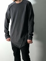 ripvanwinkle リップヴァンウインクル 21SS (RW-301) RAGLAN SEAM LONG SLEEVE カットソー OSMIUM GRAY 4 定価23100円_画像2