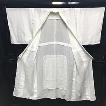 B187　神官用白衣　神職　装束　着物　神主　神社　袴　狩衣　衣装　斎服　明衣　神事　祭事　祈祷　古裂　古布_画像4