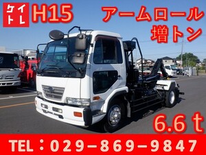 H15　Condor　増tonne　6.6ｔ　Shinmeiwa　アームロール　Twinシリンダー　CCA77-11　container専用vehicle　KL-PK26A　A-16