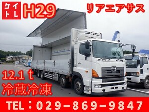 H29　Profia　冷蔵冷凍vehicle　Aluminium wing　菱重　TDJS50A-L2　日本トレクス　12.1ｔ　Back camera　後輪Air Suspension　QPG-FW1EXEG　A-20