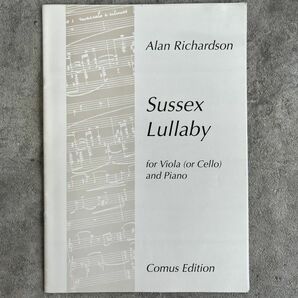 Alan Richardsonアラン・リチャードソン「Sussex Lullaby」/ヴィオラ（チェロ）ピアノ/スコットランド /楽譜・輸入楽譜の画像1